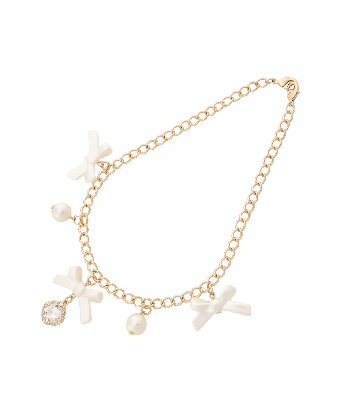 Samantha Vega「クリアリボンバッグチャーム」|チャーム・キーホルダー|オフホワイト