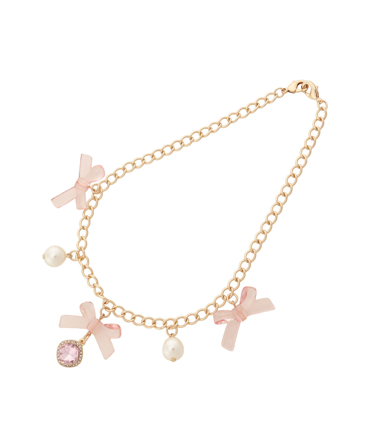 Samantha Vega「クリアリボンバッグチャーム」|チャーム・キーホルダー|ピンク