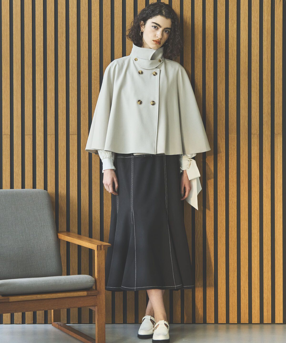 アンドクチュール「ショートケープコート」|その他|