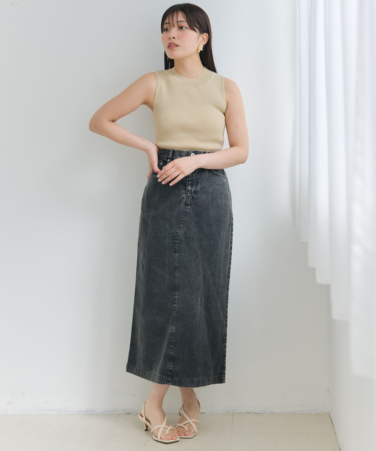 アンドクチュール「ラメノースリトップス」|ニット・セーター|