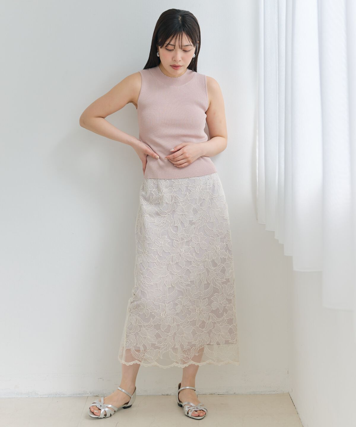 アンドクチュール「ラメノースリトップス」|ニット・セーター|