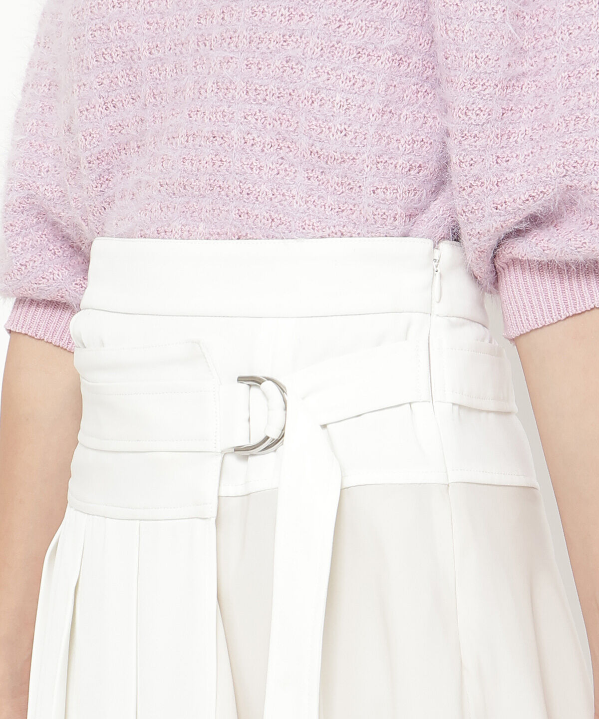 REDYAZEL「コンビネーションアシメプリーツスカート」|フレア|