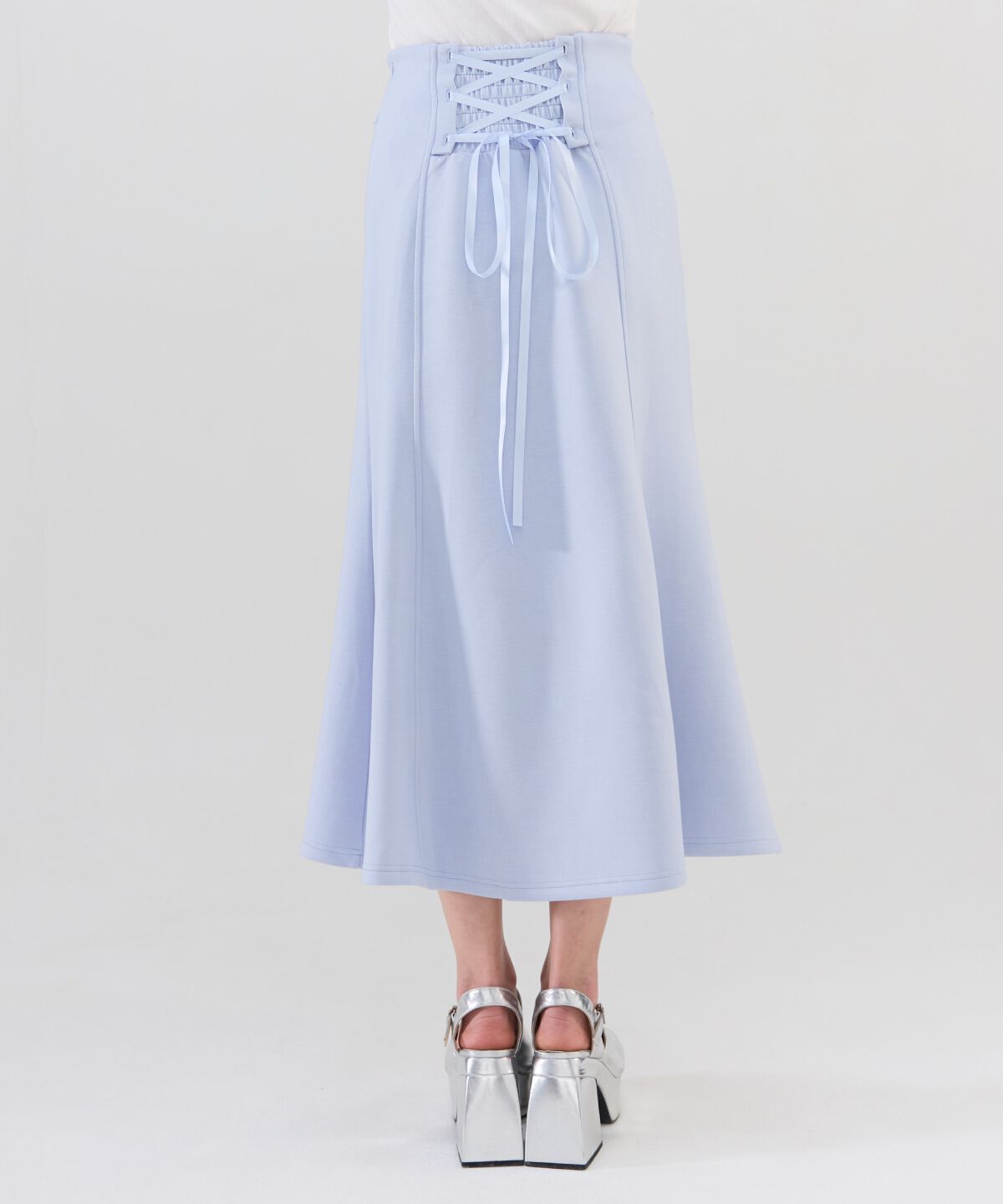 REDYAZEL「ダンボールバックスピンドルロングスカート」|タイト|