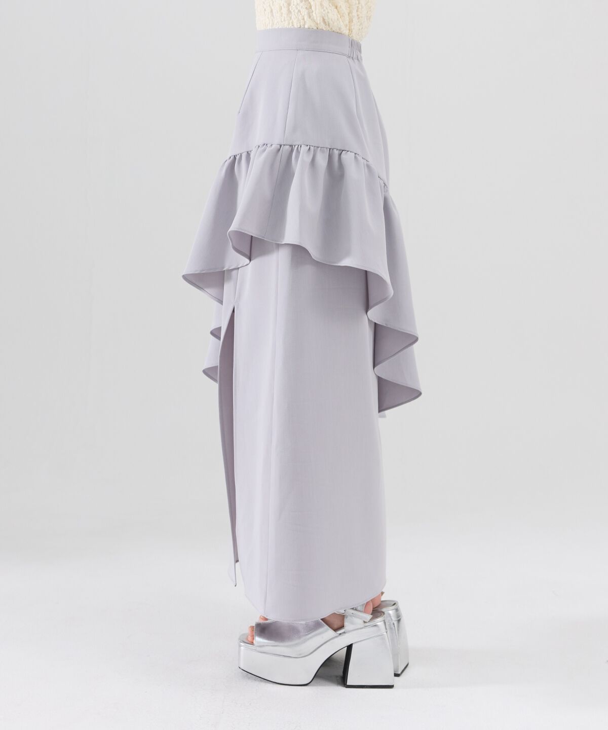 REDYAZEL「アシメフリルスカート」|フレア|