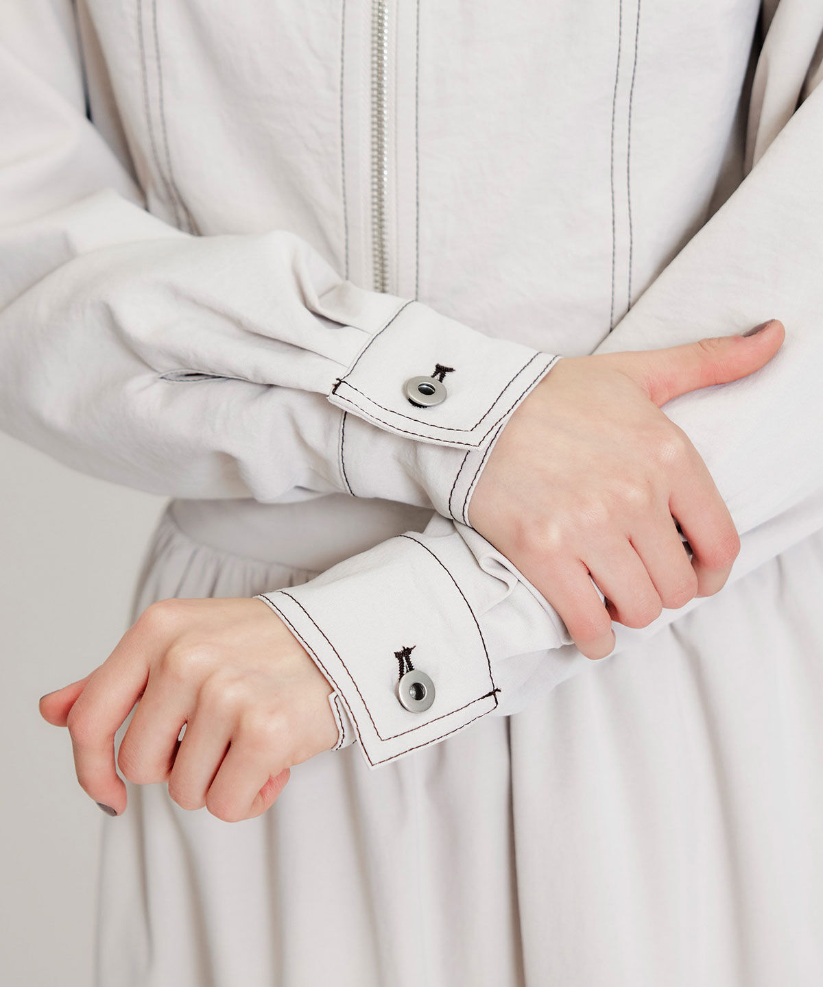 REDYAZEL「バイカラーステッチショートジャケット」|その他|