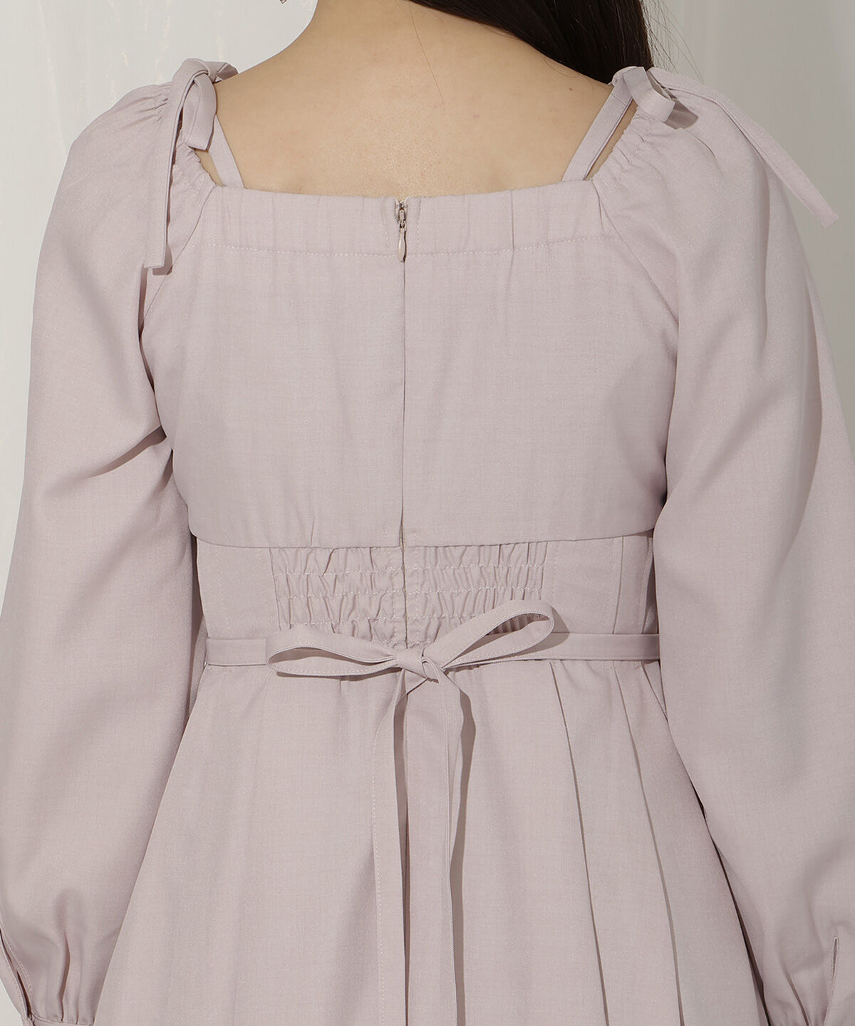 WILLSELECTION「ショルダーリボンタックフレアワンピース」|ワンピース|