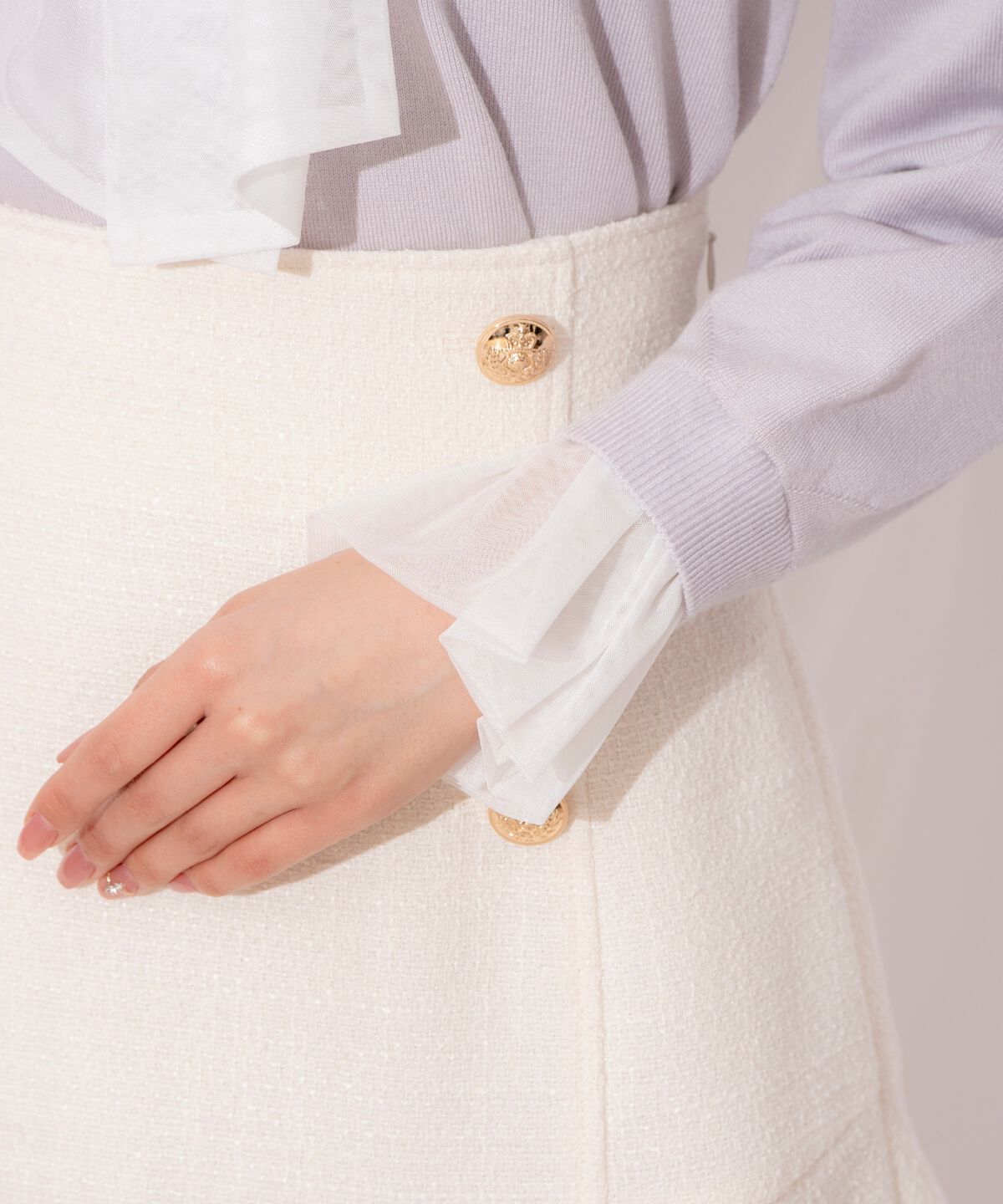 WILLSELECTION「レイヤード風ボウタイニット」|ニット・セーター|