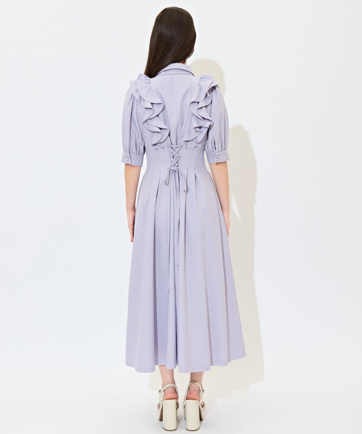 WILLSELECTION「ラッフルリボンタイシャツワンピース」|ワンピース|