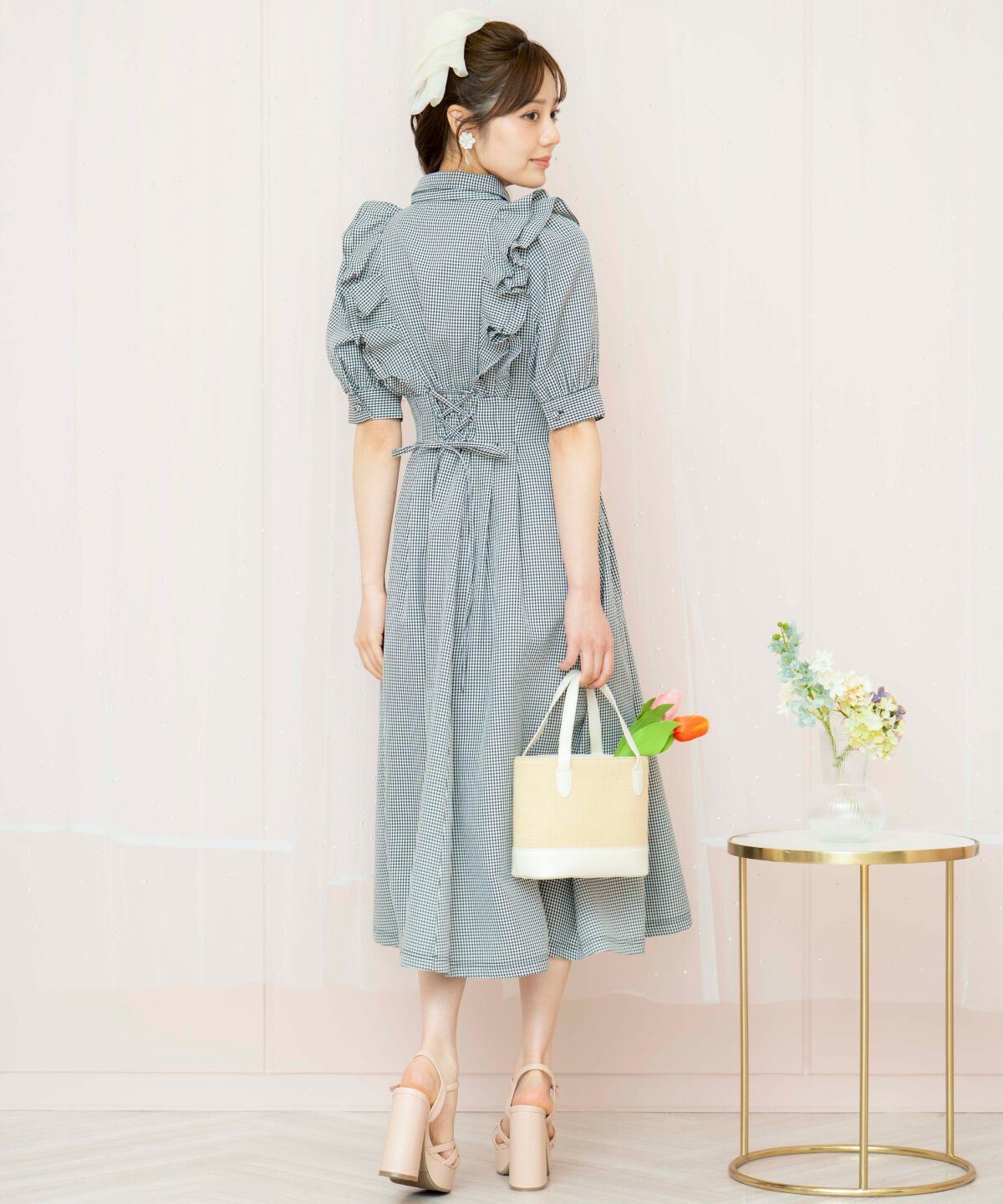 WILLSELECTION「ラッフルリボンタイシャツワンピース」|ワンピース|