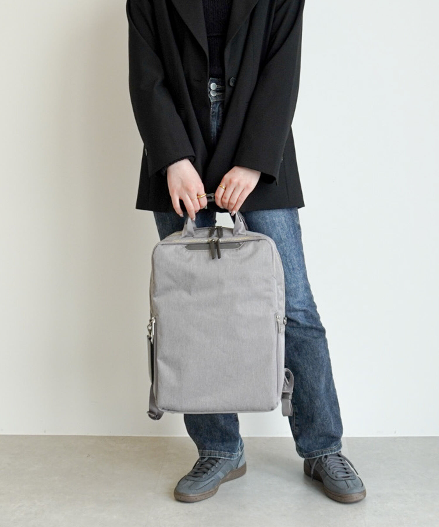 ace.「ace./エース フィッテムヘザー ビジネスリュック  A4 14インチPC収納 17/20L スクエア型 20114」|リュック|