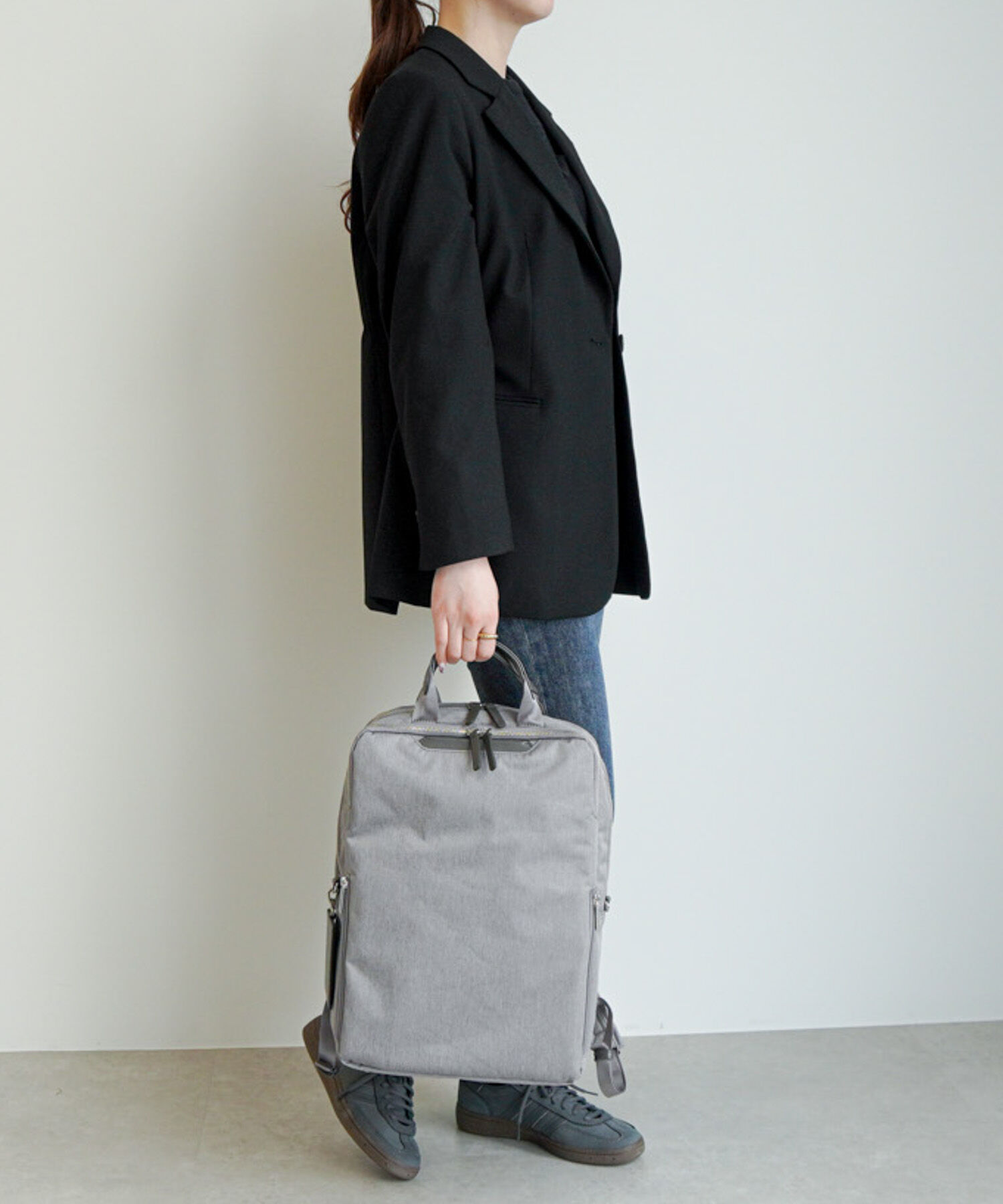 ace.「ace./エース フィッテムヘザー ビジネスリュック  A4 14インチPC収納 17/20L スクエア型 20114」|リュック|