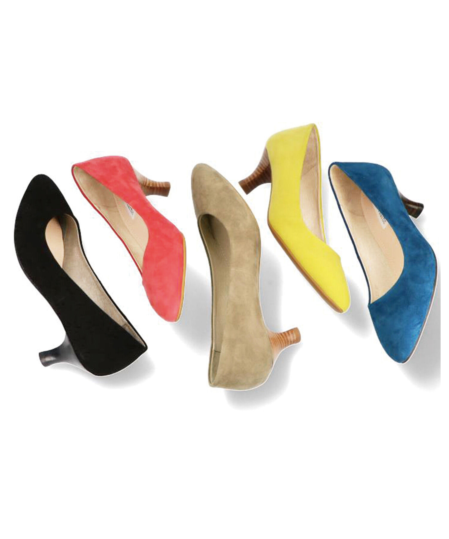 ORiental TRaffic「【アウトレット価格】本革スエードミドルヒールパンプス/R-6003」|パンプス|