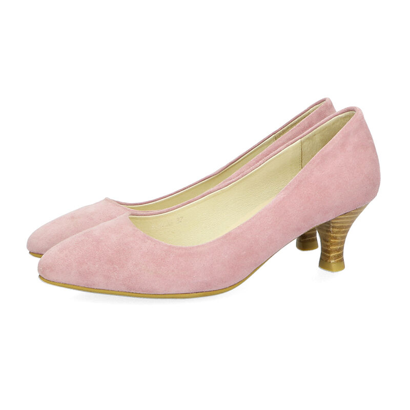 ORiental TRaffic「【アウトレット価格】本革スエードミドルヒールパンプス/R-6003」|パンプス|