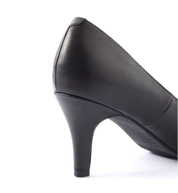 ORiental TRaffic「【本革/通勤/リクルート】ポインテッドヒールブラックパンプス/R-3101」|パンプス|