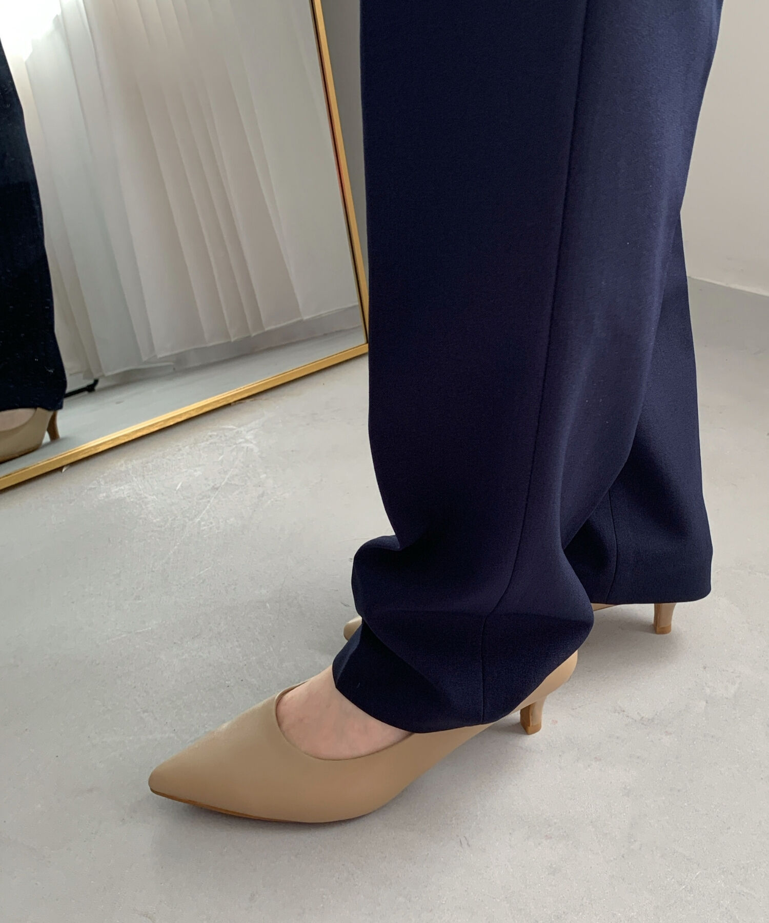 ORiental TRaffic「【跳べるパンプス/シリーズ累計１５０万足突破】ミドルヒール パンプス /R-3202 オフィス」|パンプス|BEIGE