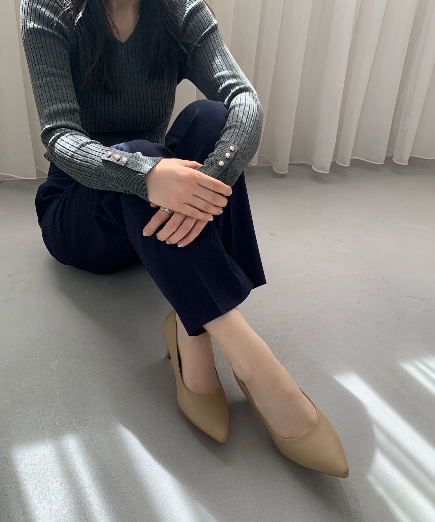 ORiental TRaffic「【跳べるパンプス/シリーズ累計１５０万足突破】ミドルヒール パンプス /R-3202 オフィス」|パンプス|