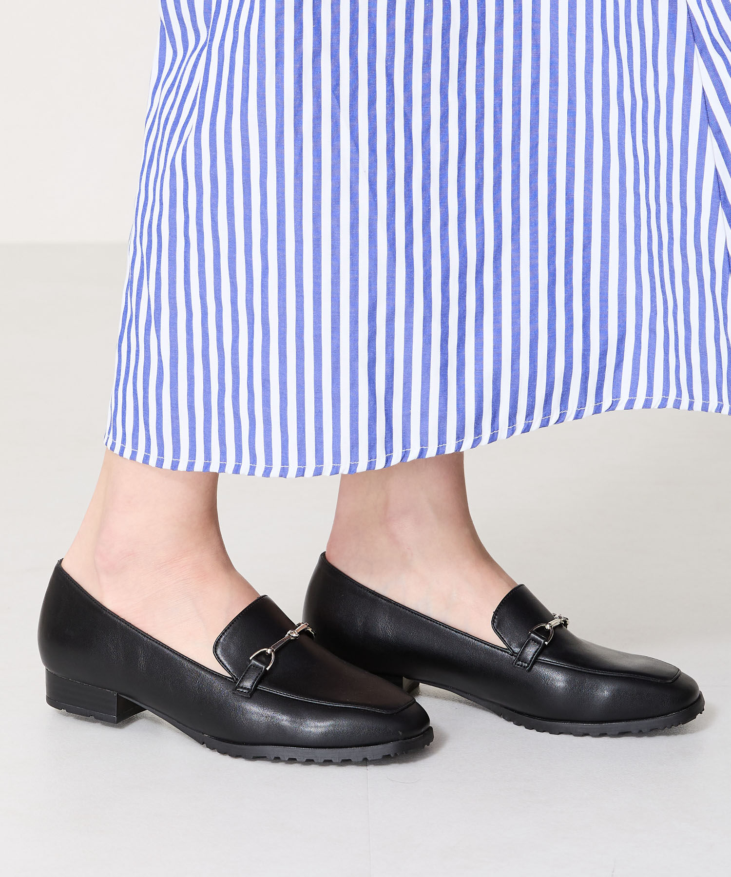 ORiental TRaffic「【防水】ビットモチーフレインローファー/R-1014 レインシューズ レインローファー 人気 トレンド」|パンプス|