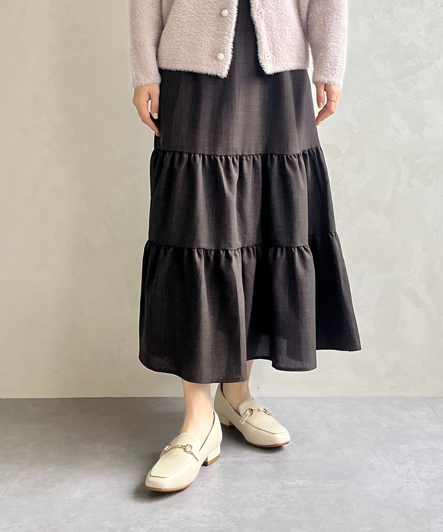 ORiental TRaffic「【跳べるパンプス/シリーズ累計１５０万足突破】スクエアトゥ ビット モチーフ  ローファー /R-3210」|パンプス|