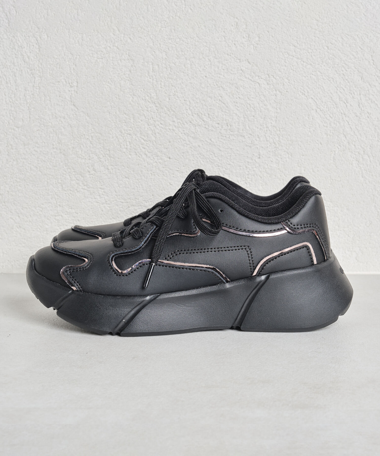 ORiental TRaffic「【トレンド】メタリックライン厚底スニーカー/OT3727」|スニーカー|