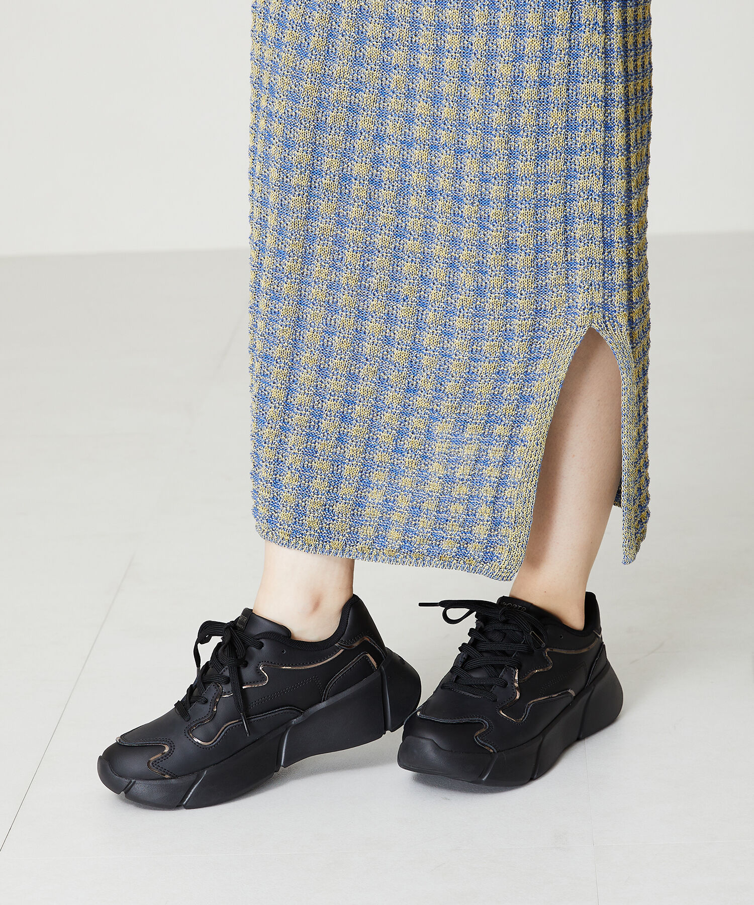 ORiental TRaffic「【トレンド】メタリックライン厚底スニーカー/OT3727」|スニーカー|