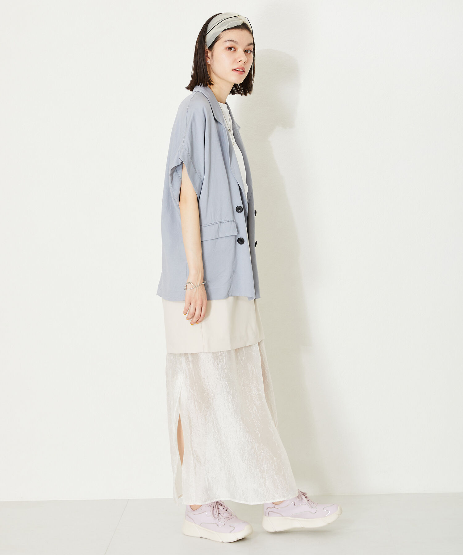 ORiental TRaffic「【トレンド】メタリックライン厚底スニーカー/OT3727」|スニーカー|