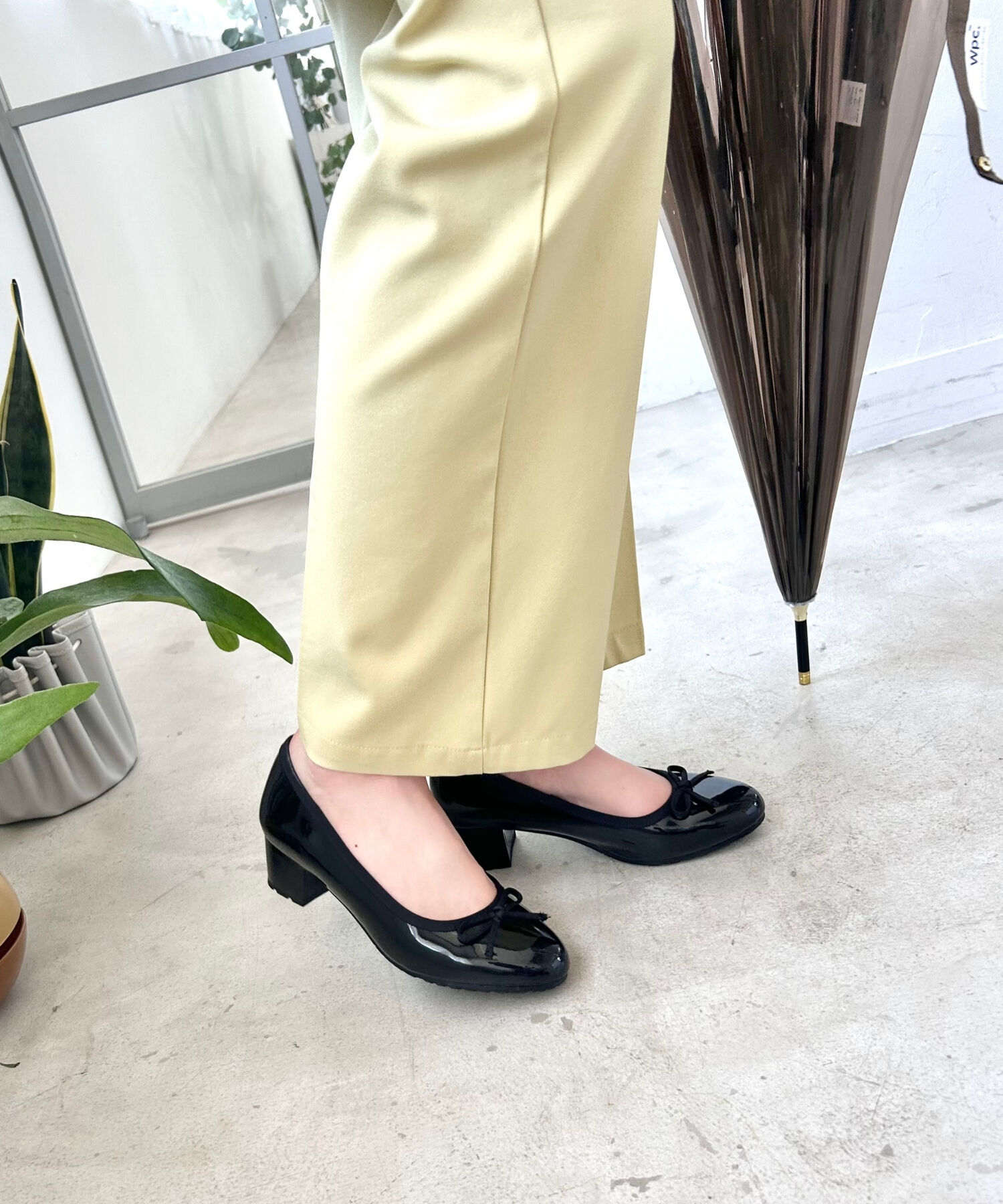 ORiental TRaffic「【防水】 ラウンドトゥ バレエ レイン パンプス /R-1017 バレエシューズ ヒール4.3ｃｍ」|パンプス|