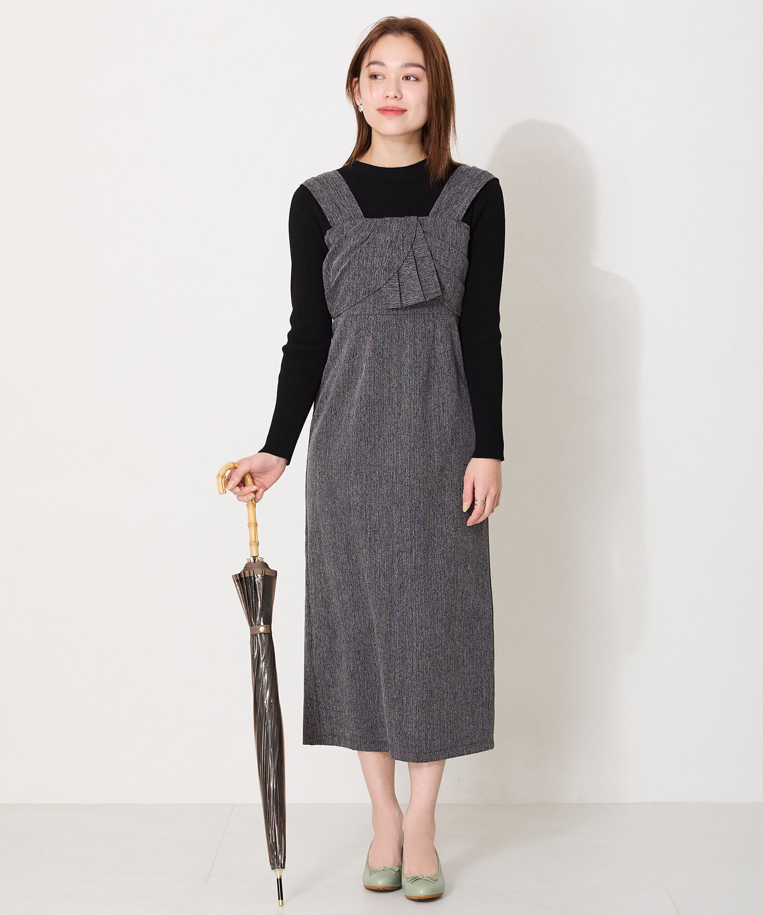 ORiental TRaffic「【防水】 ラウンドトゥ バレエ レイン パンプス /R-1017 バレエシューズ ヒール4.3ｃｍ」|パンプス|