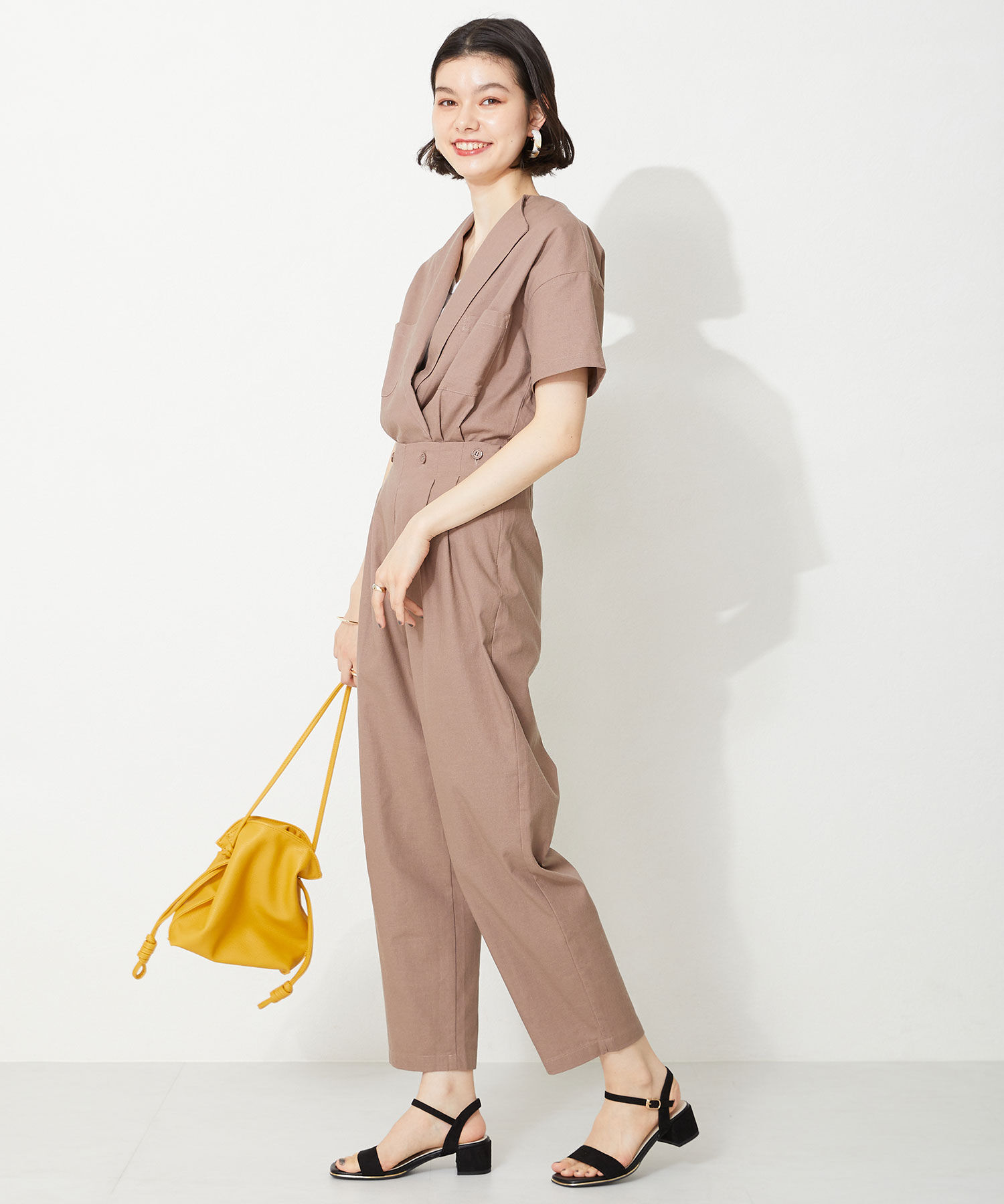 ORiental TRaffic「【アウトレット価格】メタリックライン ミドルヒール サンダル /31209 シンプル 」|サンダル|