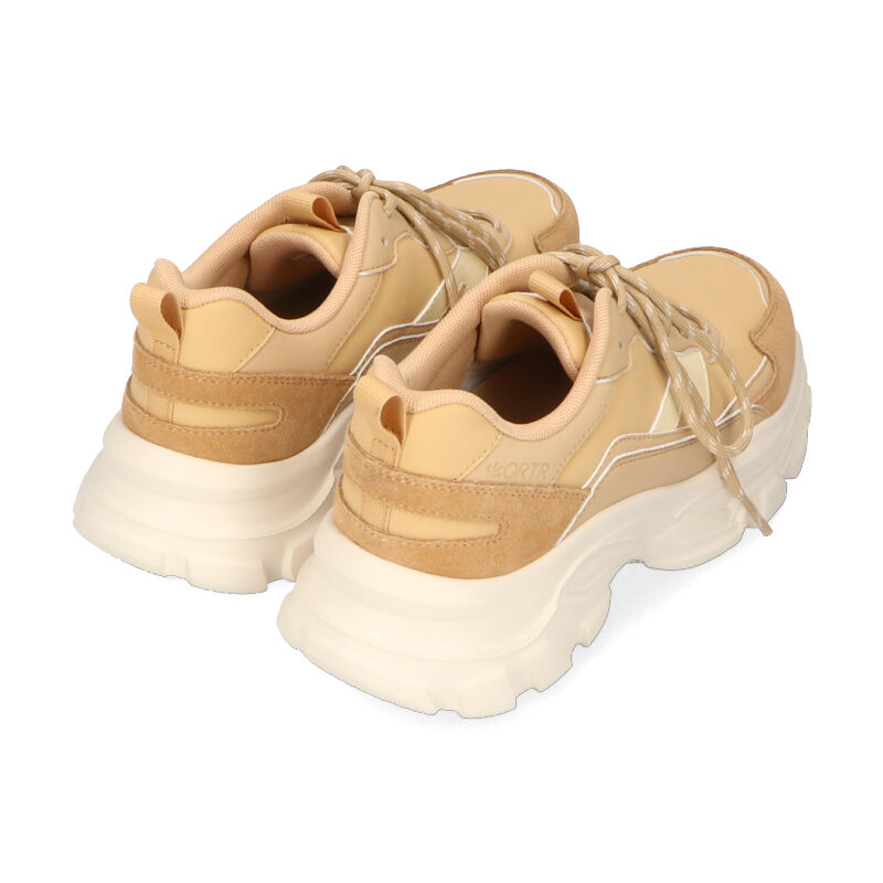 ORiental TRaffic「【アウトレット価格】ストライプシューレース厚底スニーカー/OT3728」|スニーカー|