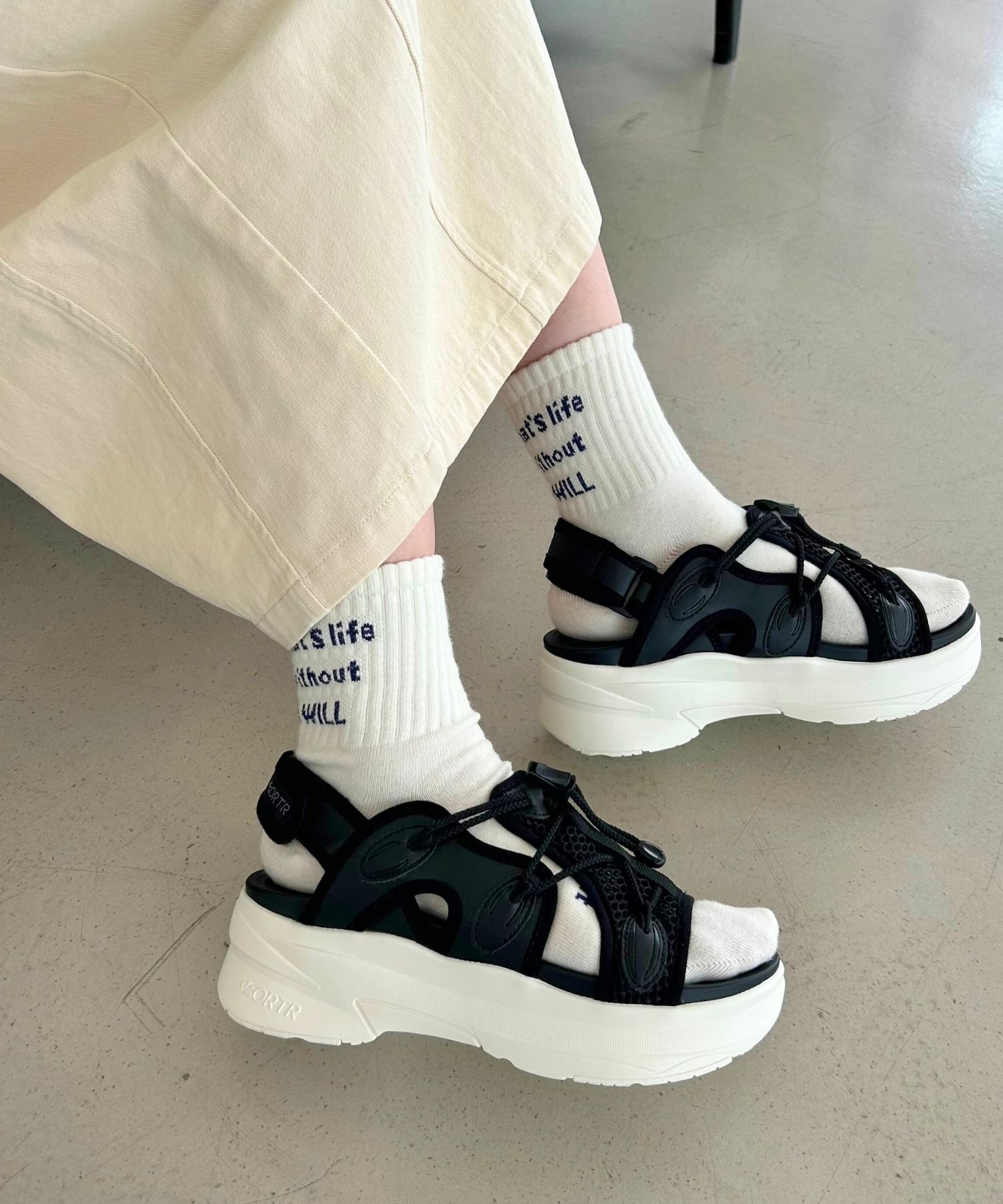 ORiental TRaffic「【アウトレット価格】メッシュバックストラップスポーツサンダル/OT3213」|サンダル|