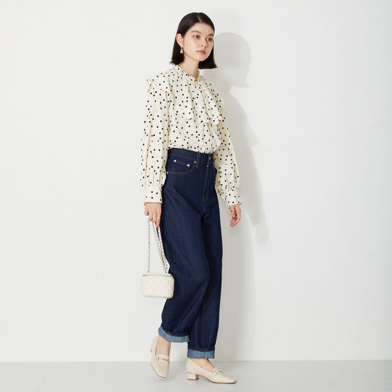 WA Oriental TRaffic「【定番】メタリックラインビットヒールローファー/32303 ローファー 人気 売れてる クッション」|パンプス|