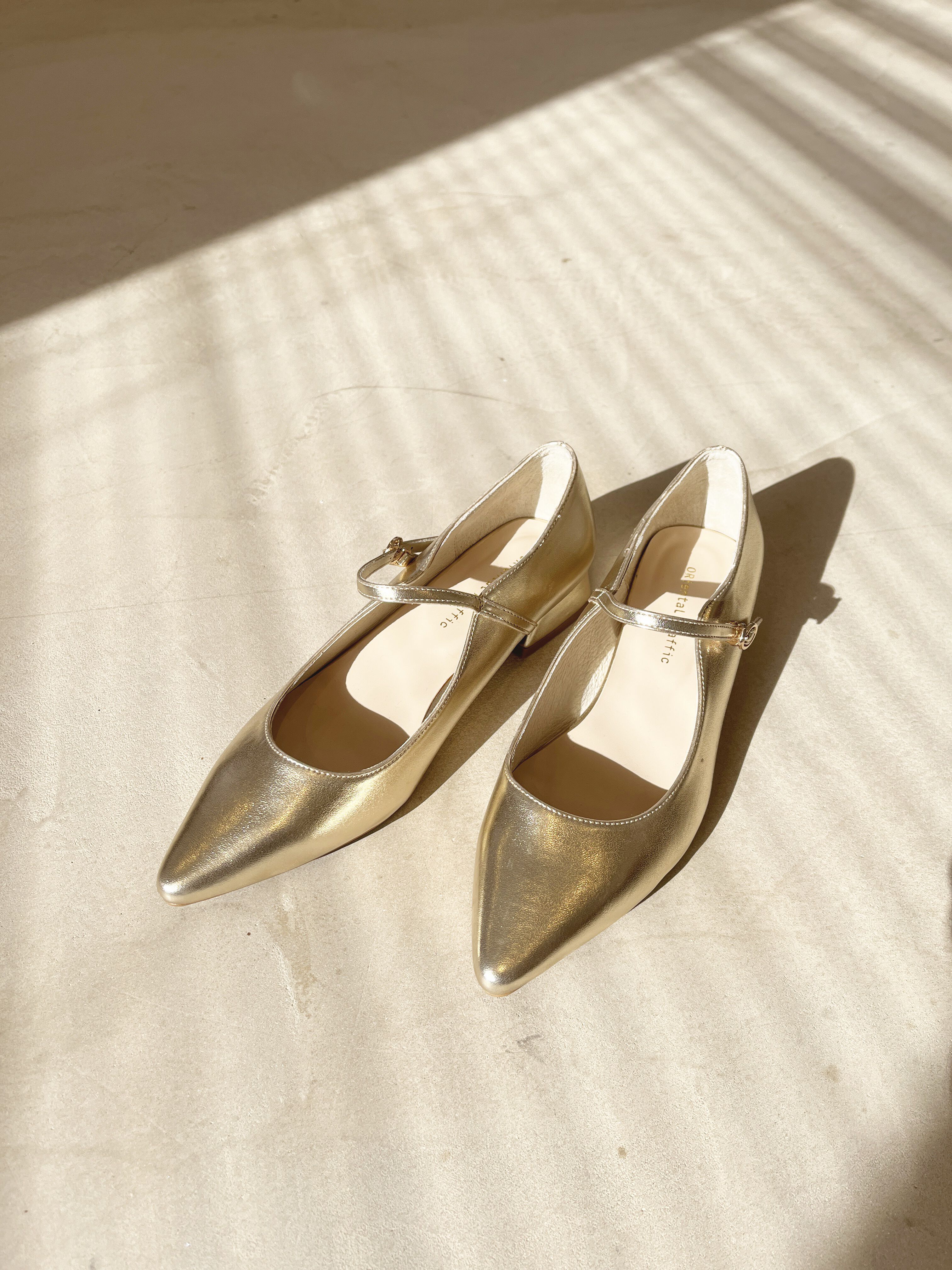 ORiental TRaffic「ストラップ変形ヒールパンプス/41114 パンプス」|パンプス|GOLD