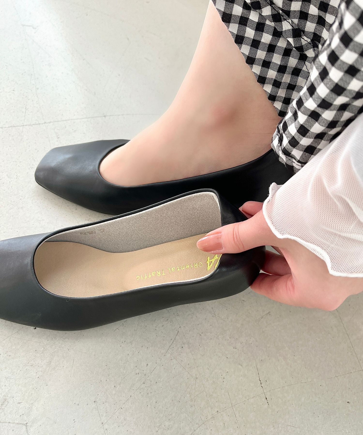 WA Oriental TRaffic「【アウトレット価格】スクエアトゥラインヒールパンプス/42109」|パンプス|