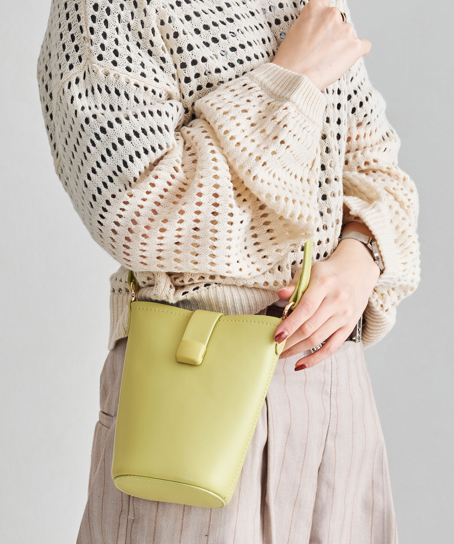 ORiental TRaffic「【BAG】フラップ付きショルダーポーチ/BA-231 ポーチ バッグ　普段使い お出掛け 旅行 カジュアル」|ショルダー・メッセンジャー|