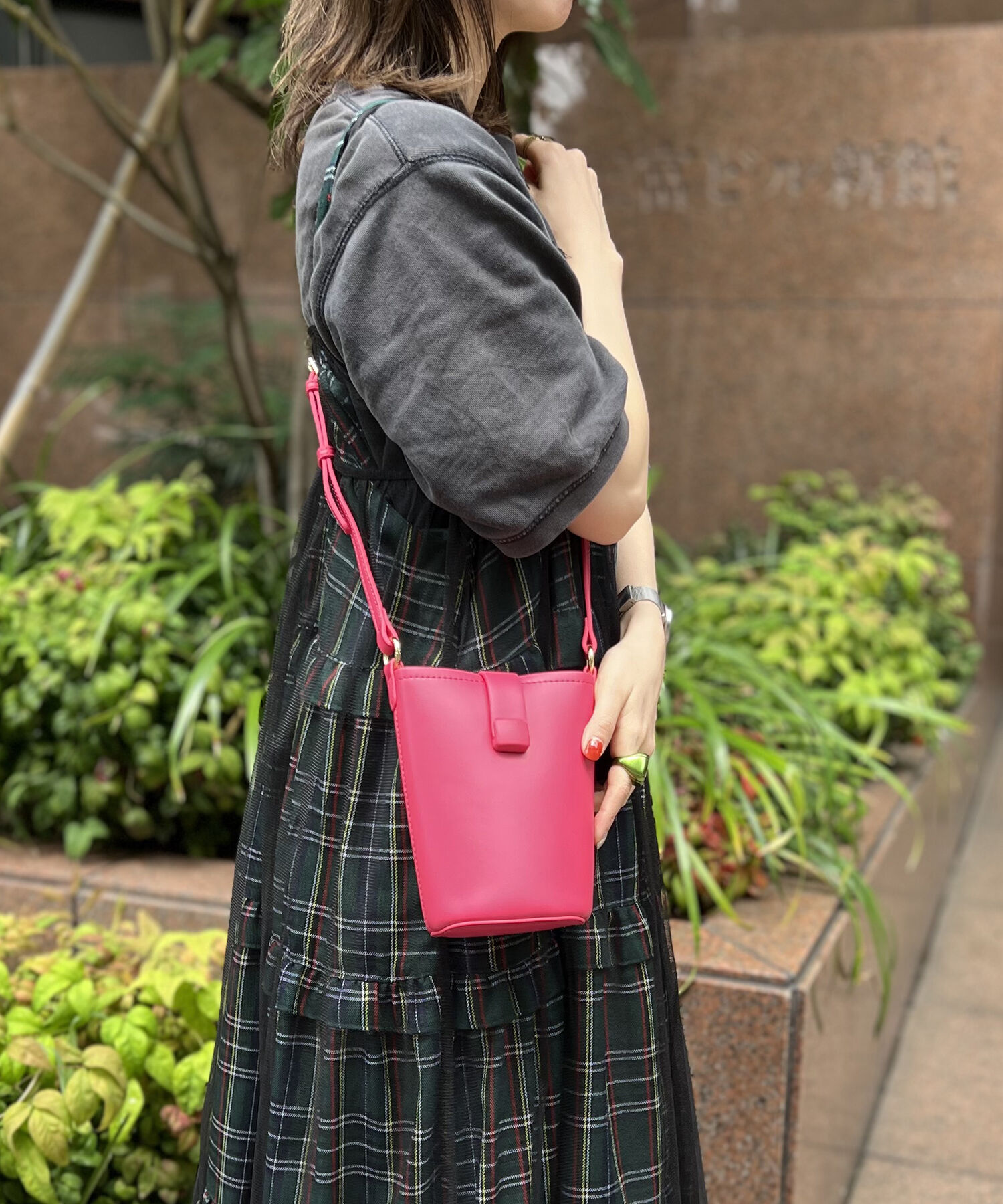 ORiental TRaffic「【BAG】フラップ付きショルダーポーチ/BA-231 ポーチ バッグ　普段使い お出掛け 旅行 カジュアル」|ショルダー・メッセンジャー|