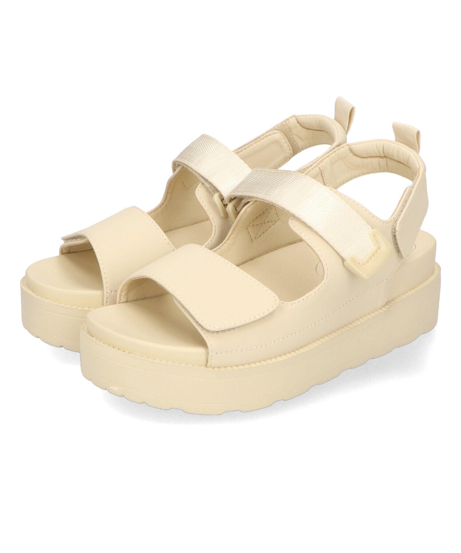 ORiental TRaffic「【アウトレット価格】ダブルベルトベルクロ厚底サンダル/41238」|サンダル|