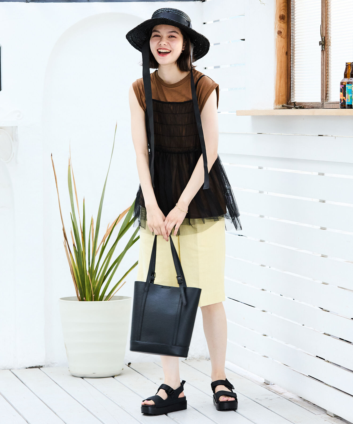 ORiental TRaffic「【アウトレット価格】ダブルベルトベルクロ厚底サンダル/41238」|サンダル|