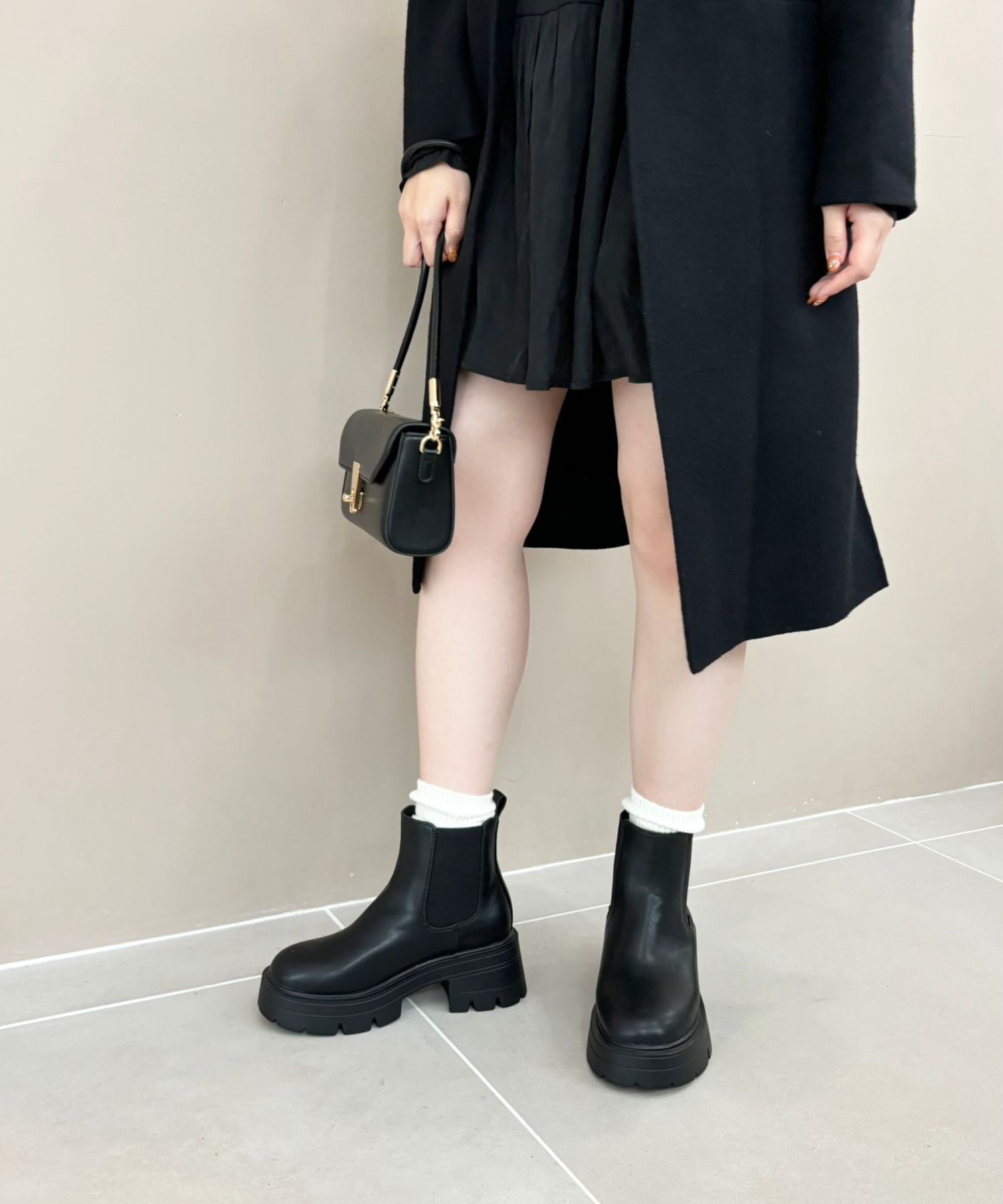 ORiental TRaffic「厚底 ヒール サイド ゴア ブーツ /41410」|ショートブーツ|