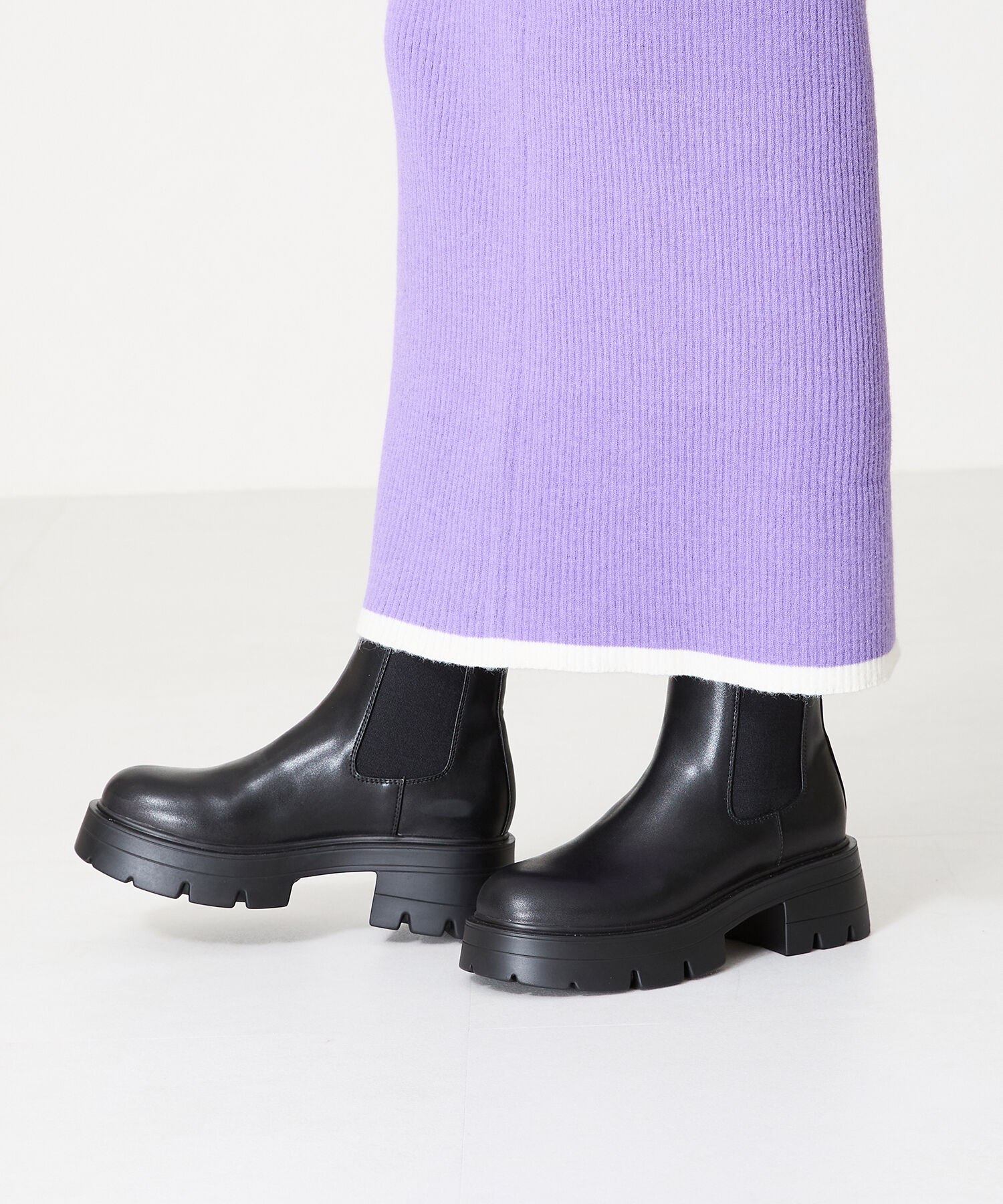 ORiental TRaffic「厚底 ヒール サイド ゴア ブーツ /41410」|ショートブーツ|