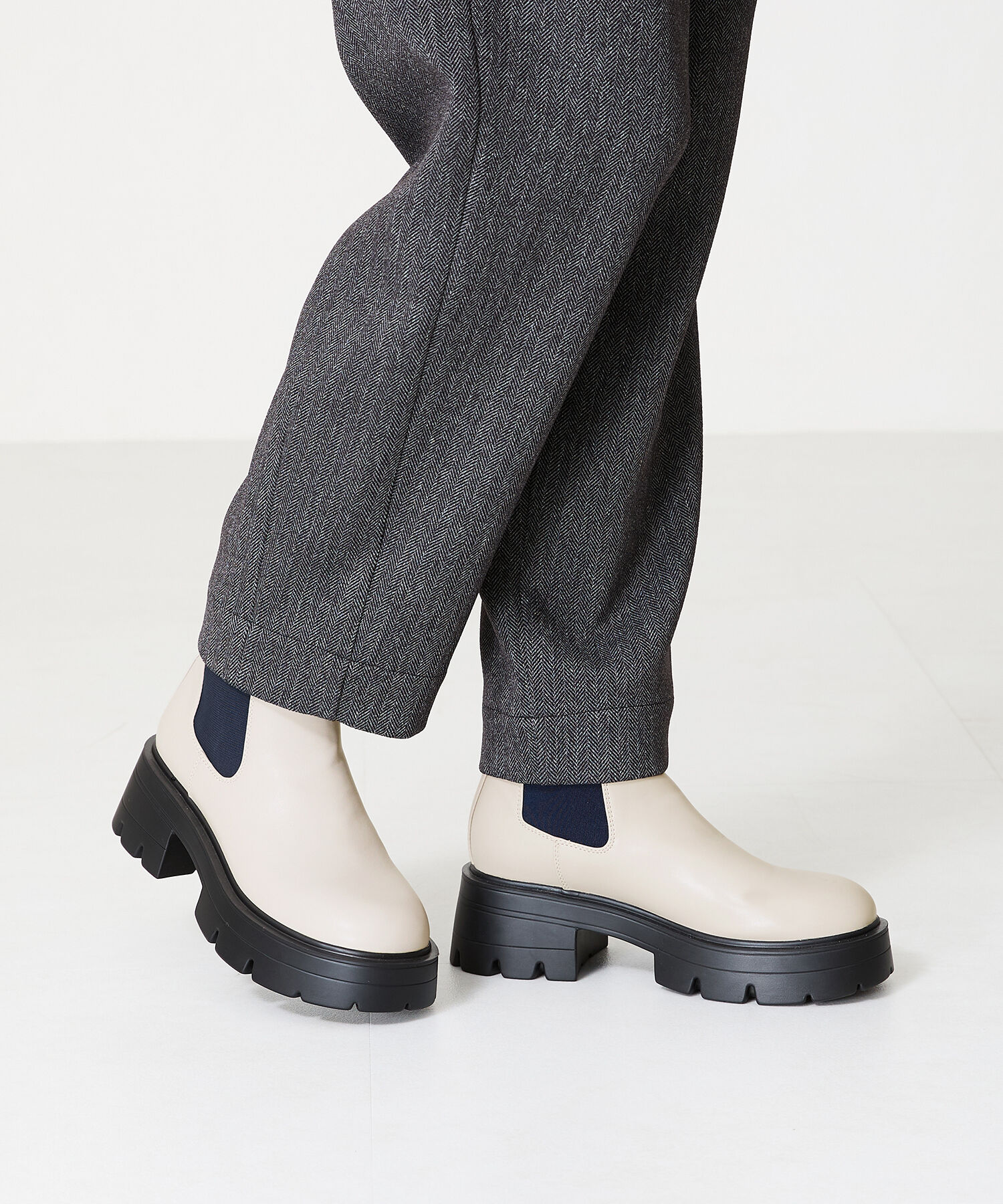 ORiental TRaffic「厚底 ヒール サイド ゴア ブーツ /41410」|ショートブーツ|