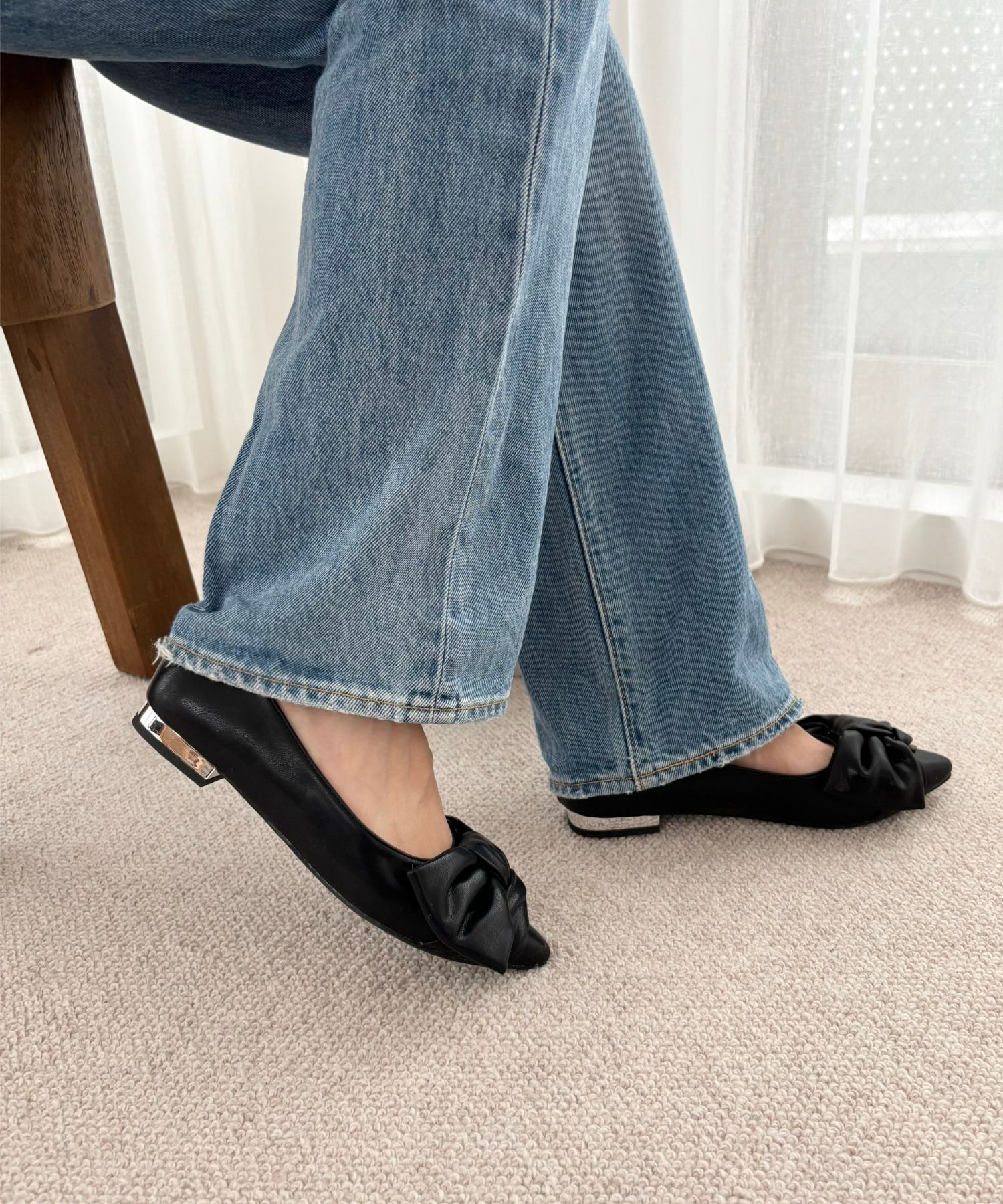 ORiental TRaffic「ビッグリボン フラット パンプス /41302 」|パンプス|