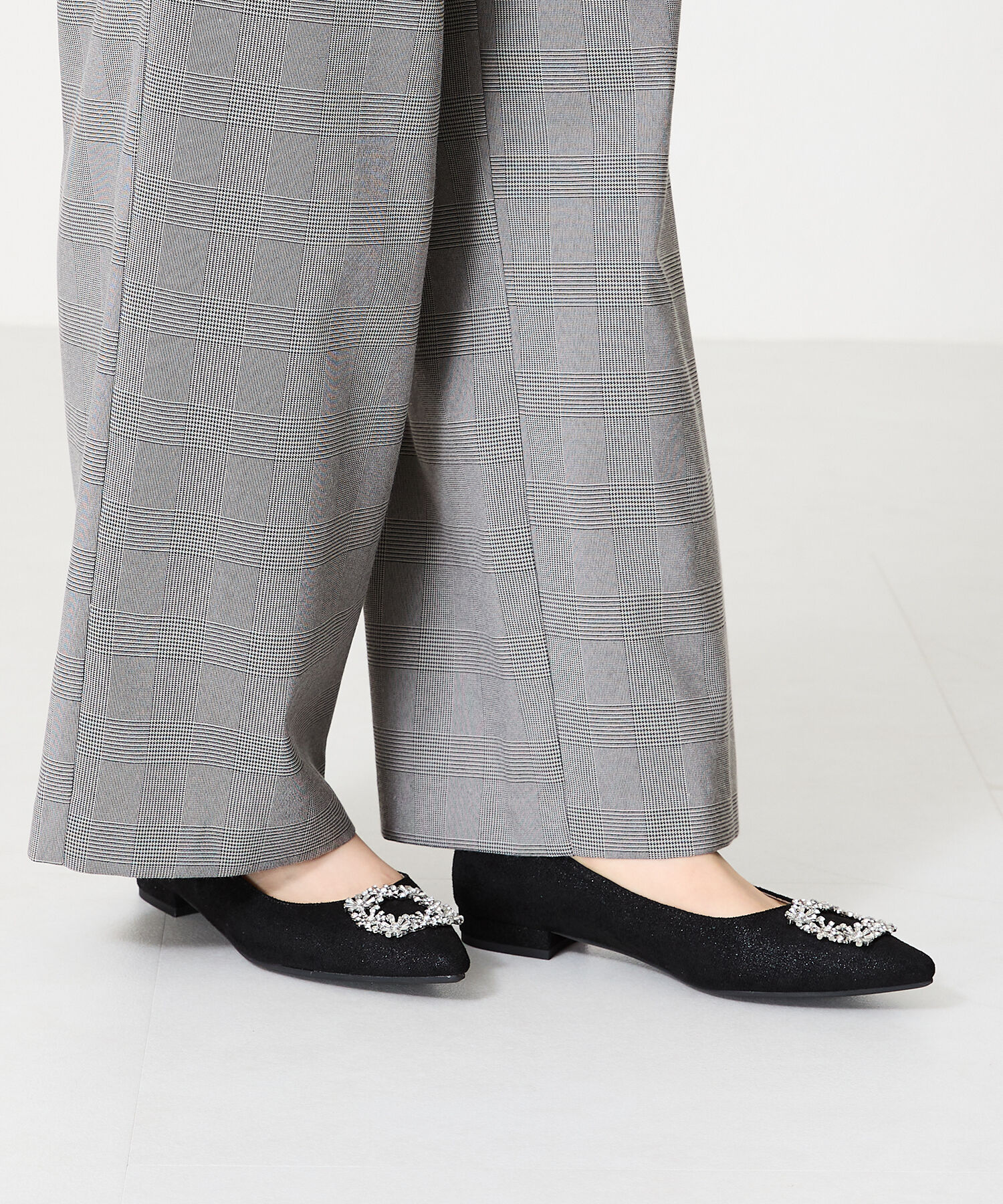 ORiental TRaffic「ビジュー フラット パンプス /41306」|パンプス|