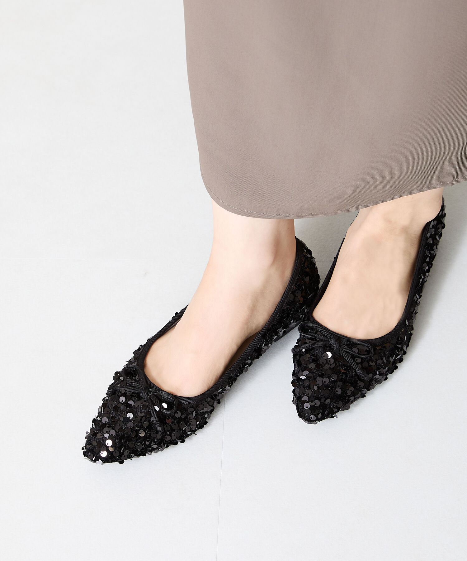 ORiental TRaffic「スパンコールバレエシューズ/41315」|パンプス|