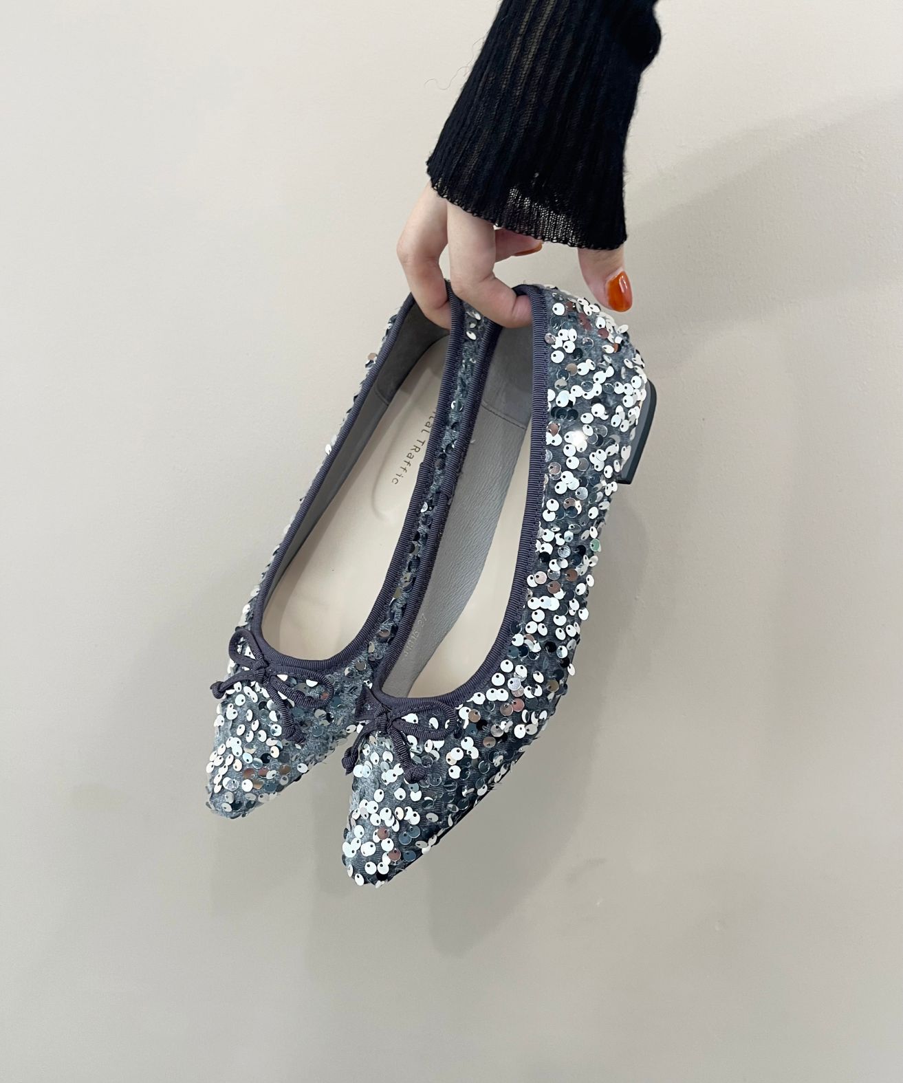 ORiental TRaffic「スパンコールバレエシューズ/41315」|パンプス|GREY