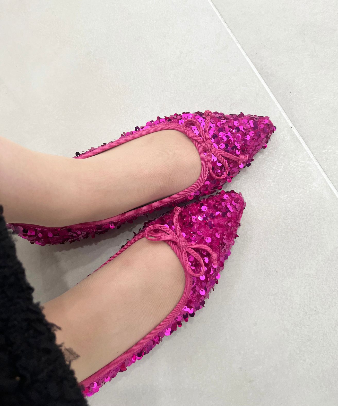 ORiental TRaffic「スパンコールバレエシューズ/41315」|パンプス|