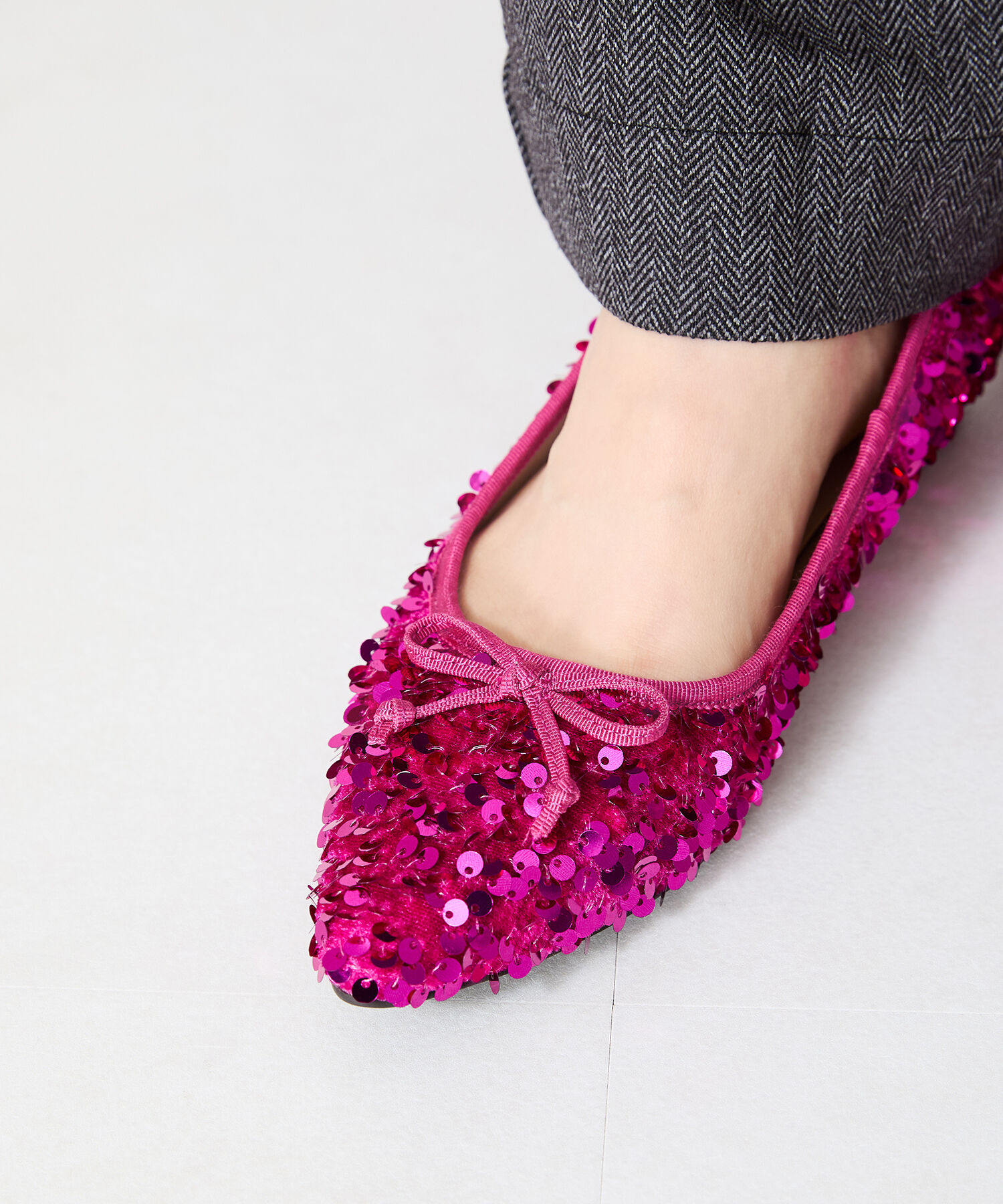 ORiental TRaffic「スパンコールバレエシューズ/41315」|パンプス|