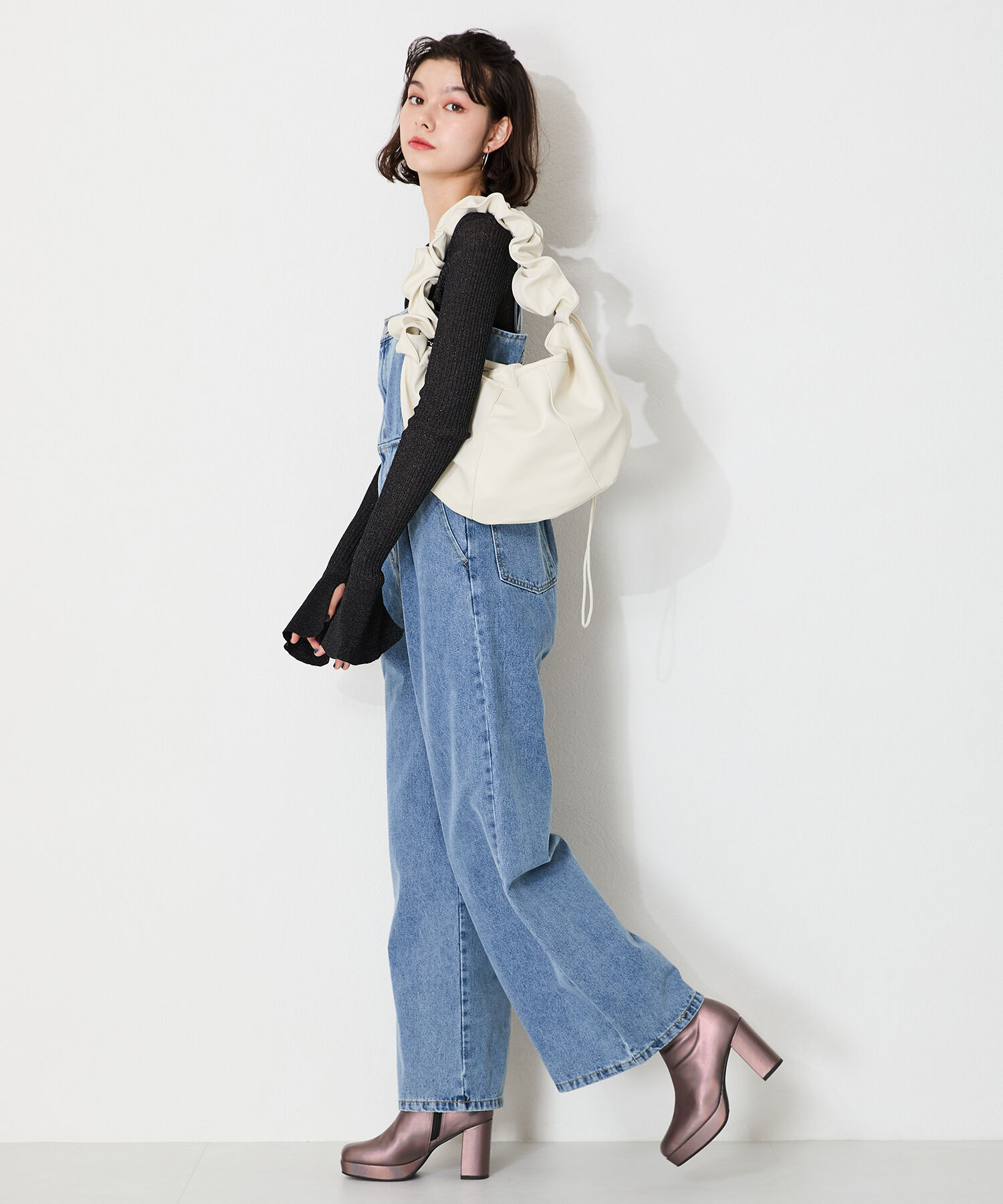 ORiental TRaffic「【BAG】ギャザーショルダーボディバッグ/BA-234 トレンド 人気 売れてる」|ショルダー・メッセンジャー|