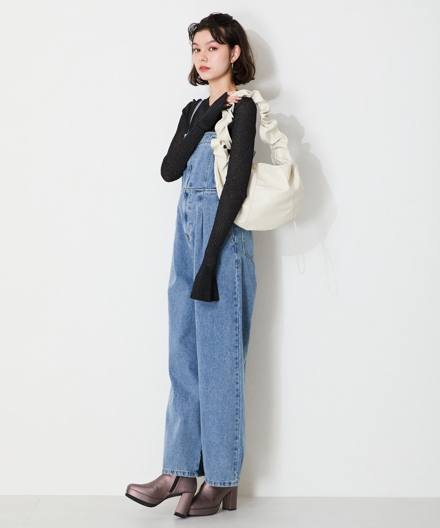 ORiental TRaffic「【BAG】ギャザーショルダーボディバッグ/BA-234 トレンド 人気 売れてる」|ショルダー・メッセンジャー|