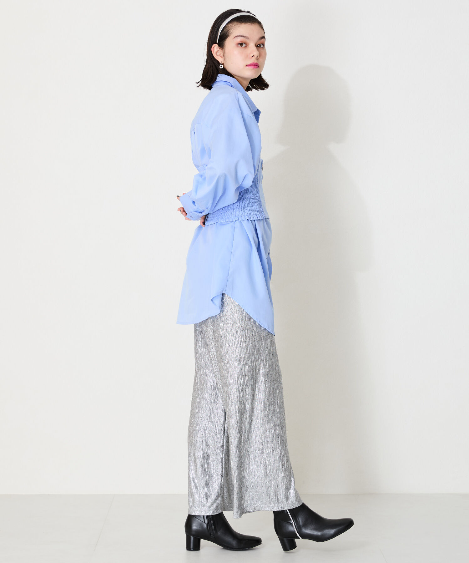 WA Oriental TRaffic「ラインストーン 切替 ショート ブーツ /42404」|ショートブーツ|