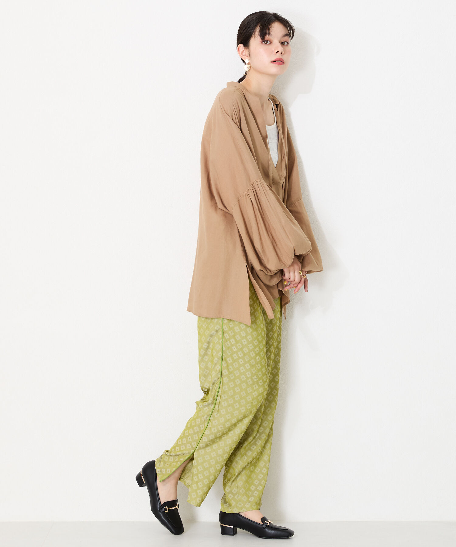 WA Oriental TRaffic「メタリックラインビットヒールローファー/42301」|パンプス|